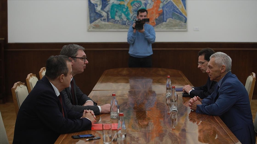 Vučić sa ambasadorom Ruske Federacije u Srbiji Aleksandrom Bocan-Harčenkom