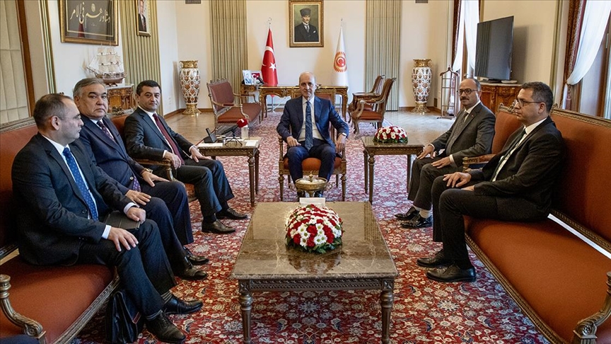 TBMM Başkanı Kurtulmuş, Özbekistan Dışişleri Bakanı Bahtiyar Saidov ve beraberindeki heyeti kabul etti