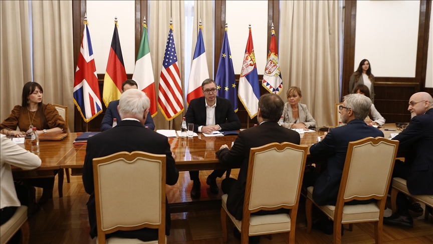 Serbia's president tells Western countries that NATO should take security measures in Kosovo's north