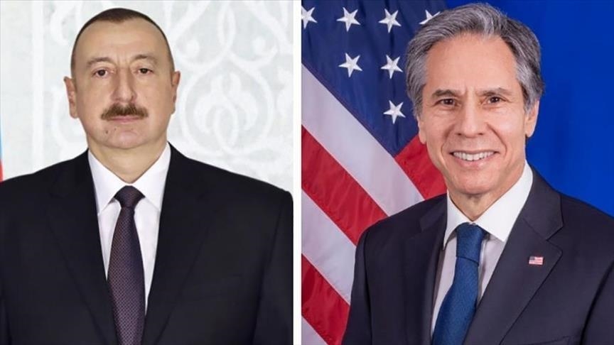 Алиев обсудил с Блинкеном ситуацию в Карабахе