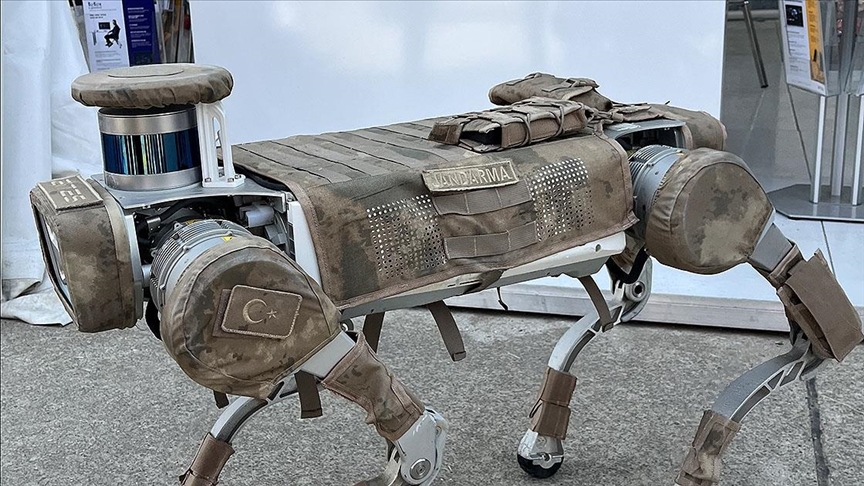 Robot köpek Keçi dağlarda Mehmetçik'e siper oluyor