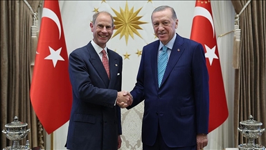 Cumhurbaşkanı Erdoğan, Birleşik Krallık Edinburgh Dükü Prens Edward ve büyükelçileri kabul etti