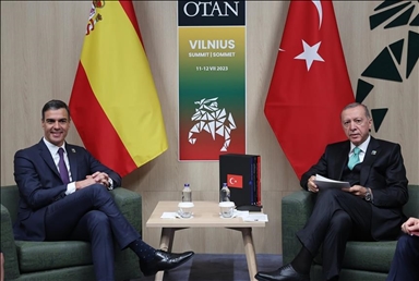 Turkish president, Spanish premier discuss relations, global, regional issues