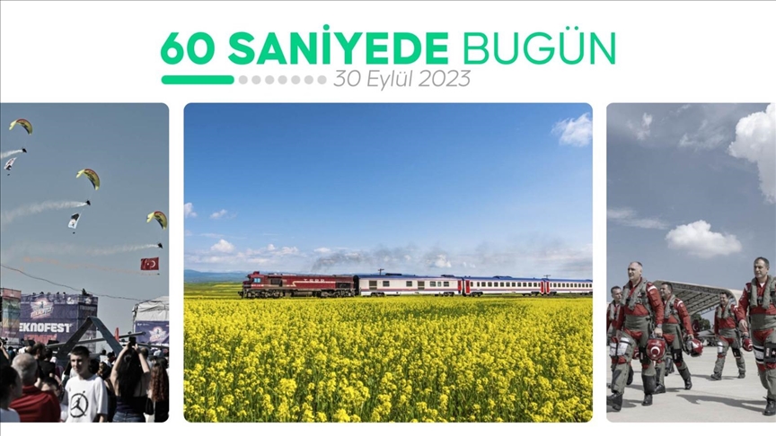 60 saniyede bugün (30 Eylül 2023)