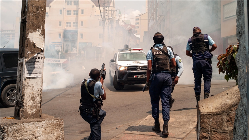 Security forces in Madagascar fire tear gas to disperse opposition candidates, supporters