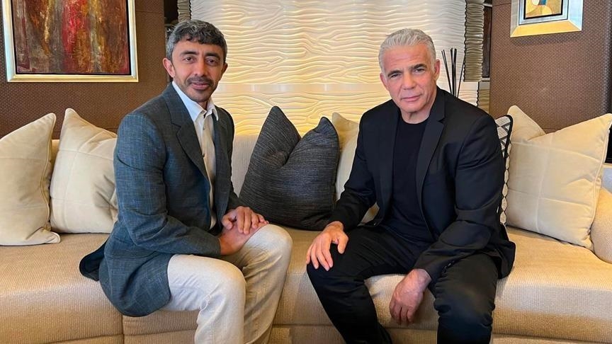 لابيد: وزير خارجية الإمارات أعرب عن تضامنه مع إسرائيل