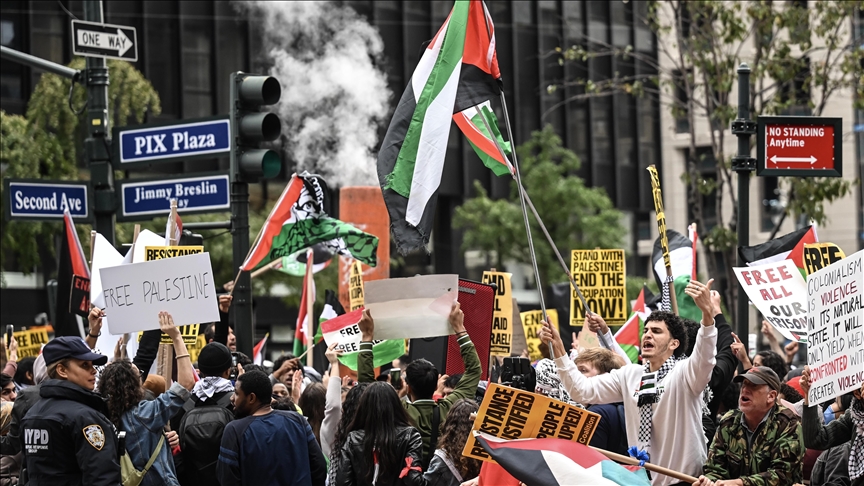New York City sees pro-Palestine, pro-Israel rallies amid escalating tensions