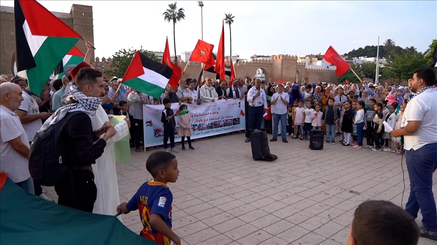 52 مدينة مغربية تشهد 81 مظاهرة شعبية دعما لفلسطين