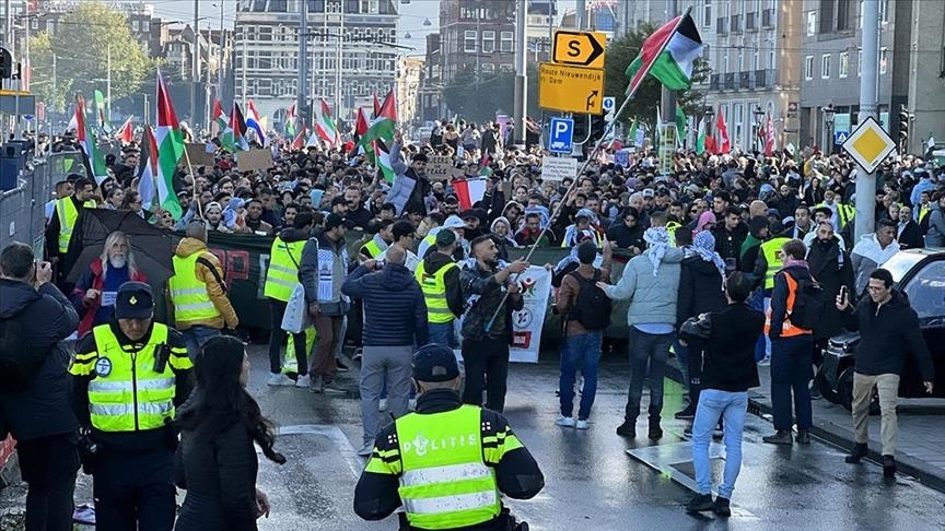 لە هۆڵەندا بۆ پشتیوانی لە فەڵەستین ڕێپێوانێک ڕێکخرا