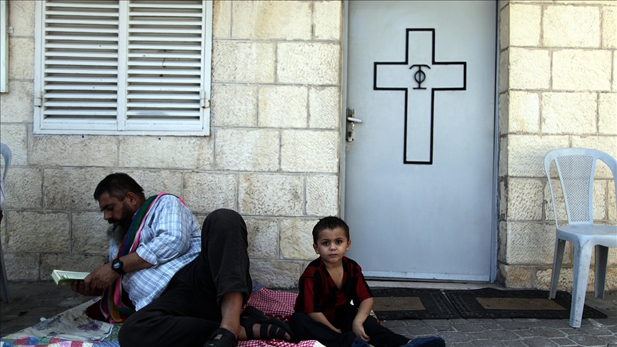 Christians in Gaza hold church services to urge end to Israeli attacks