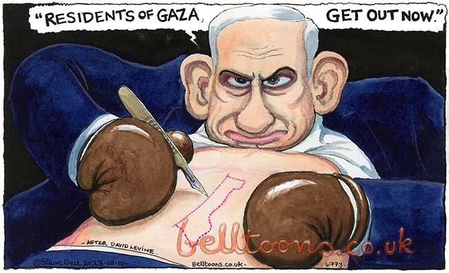 The Guardian despide a Steve Bell por una caricatura crítica del primer ministro israelí, Benjamín Netanyahu