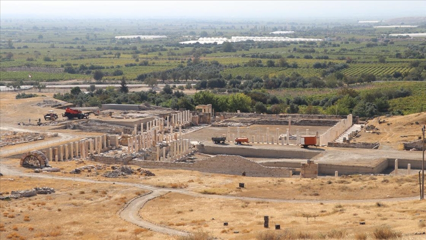 Denizli'deki antik kentte Kurtuluş Savaşı döneminden kalma siper bulundu