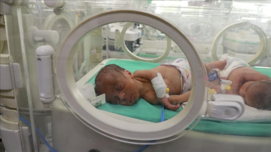 gazze şifa hastanesi kadın doğum uzmanı malhis: ne temiz su var ne ısınma  var ne mama