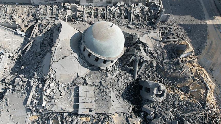 تخریب مسجد در غزه به دست رژیم صهیونیستی