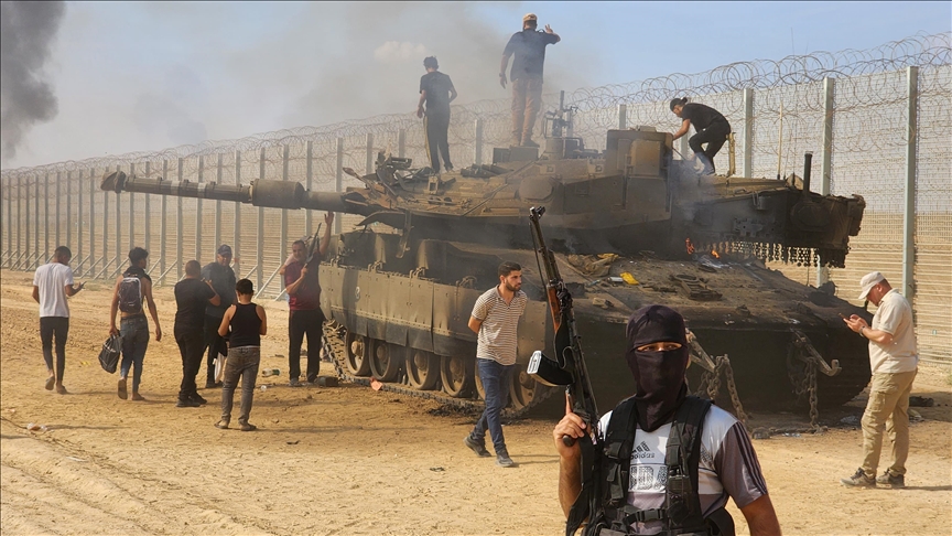 Hamas' armed wing says it destroyed Israeli tank, 2 bulldozers in Gaza