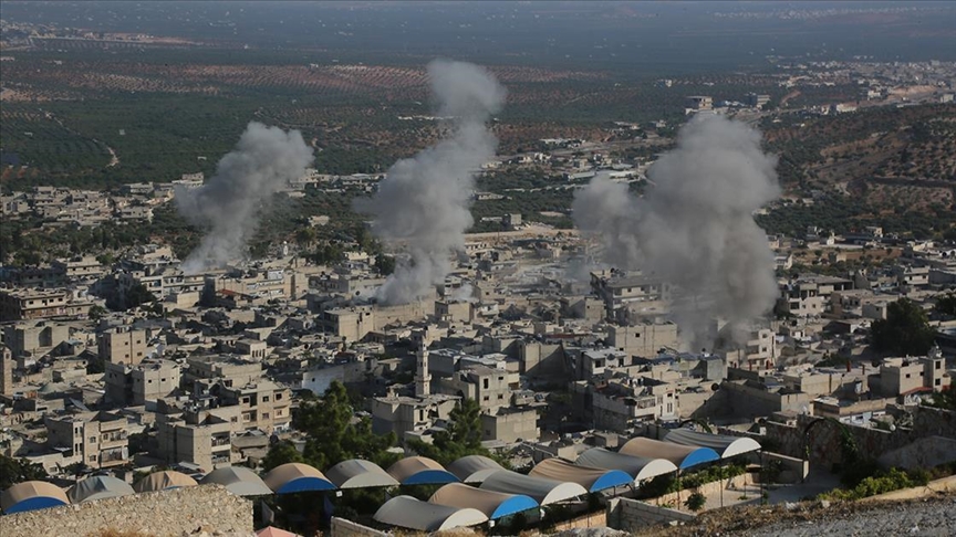 Russian airstrikes kill 5 civilians in tent camp in Syria’s Idlib