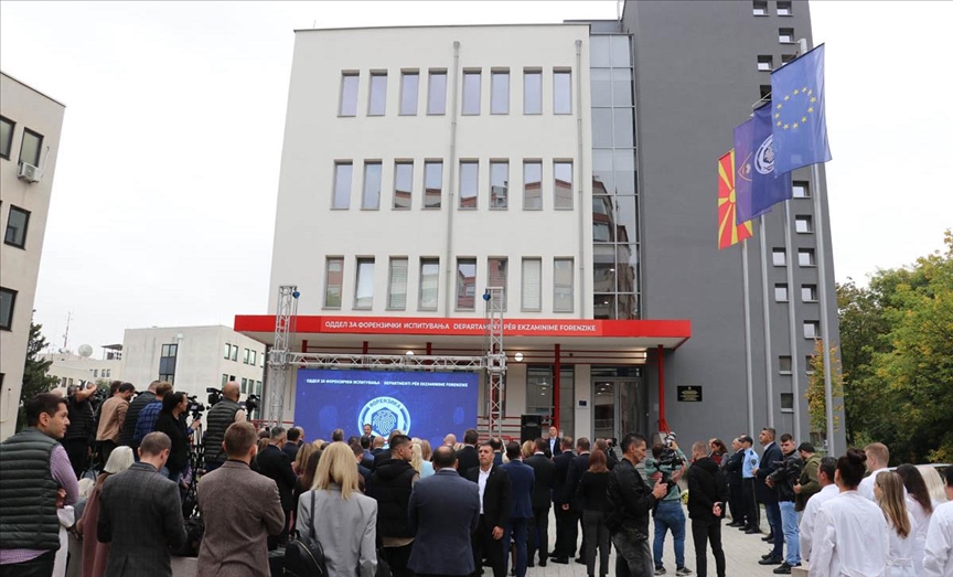 Во Северна Македонија отворен новиот објект на Одделот за форензички испитувања