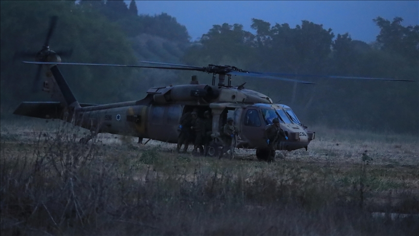 Hamas' armed wing targets Israeli helicopter in eastern Gaza