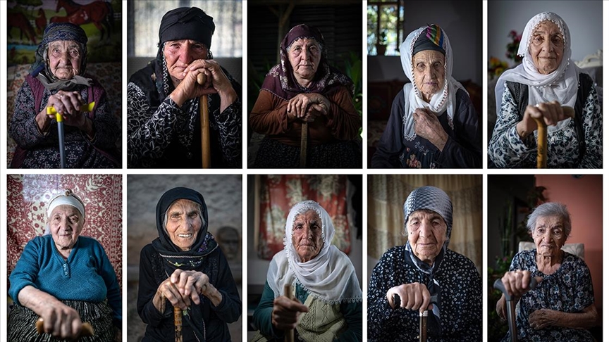 AA ekibi, Cumhuriyet'in asırlık tanığı 10 kadını fotoğrafladı