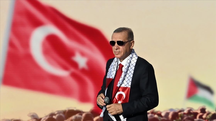 Erdogan na milionskom mitingu za Palestinu: Masakr u Gazi u potpunosti je djelo Zapada