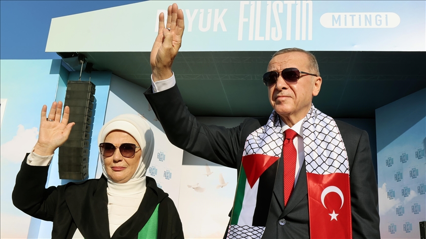 Türkiye's first lady Emine Erdogan voices support for Palestinians