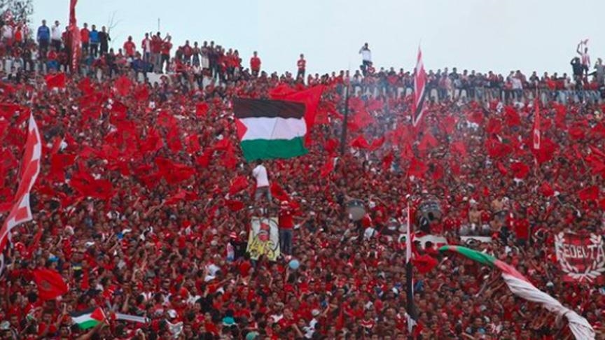 غزة.. حضور لافت في مدرجات المغرب