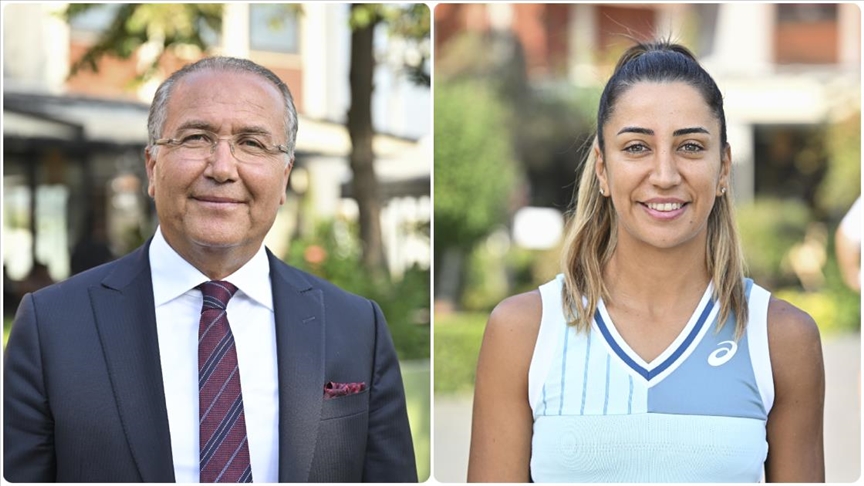 TTF Başkanı Cengiz Durmuş ve sporcu Çağla Büyükakçay, Türk tenisini değerlendirdi