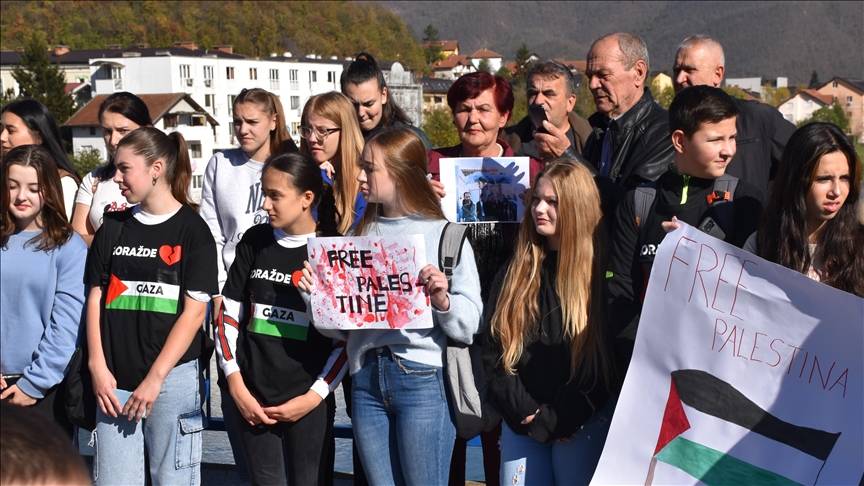 Skup podrške palestinskom narodu u Goraždu: Bombardovanje djece nije samoodbrana