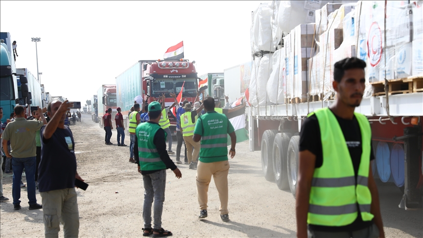 Palestinian Red Crescent Society says 55 more aid trucks have crossed into Gaza