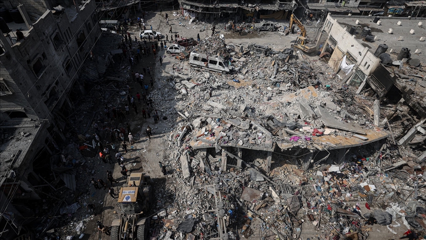 Israeli aircraft targets UN agency schoolyard in refugee camp west of Gaza City