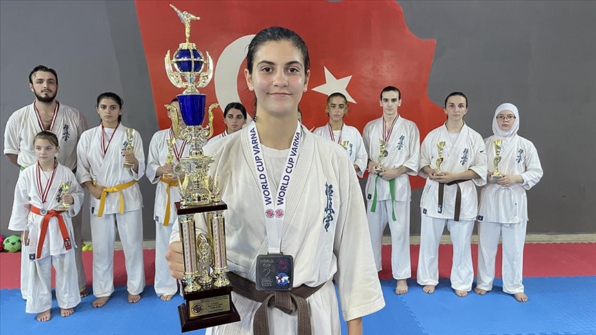 Milli karateci Nisagül 5 yılda 15 madalya kazandı
