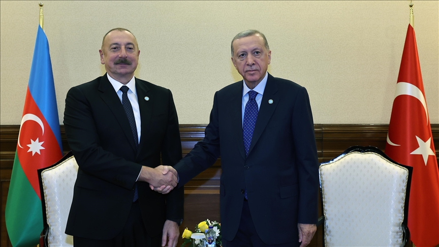 Turkish, Azerbaijani presidents meet in Astana to discuss bilateral relations, Israel-Palestine conflict