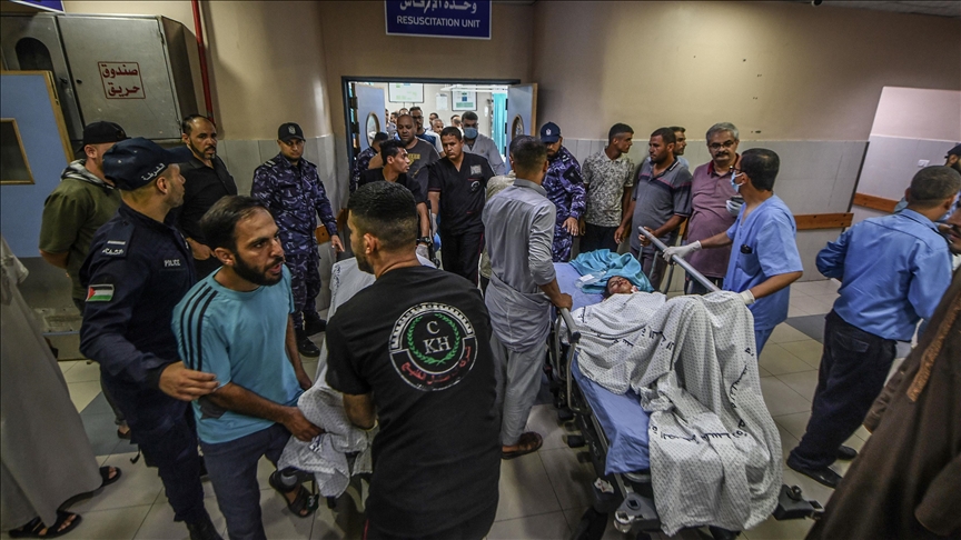 21 people injured when Israeli attack hit near hospital in Gaza City