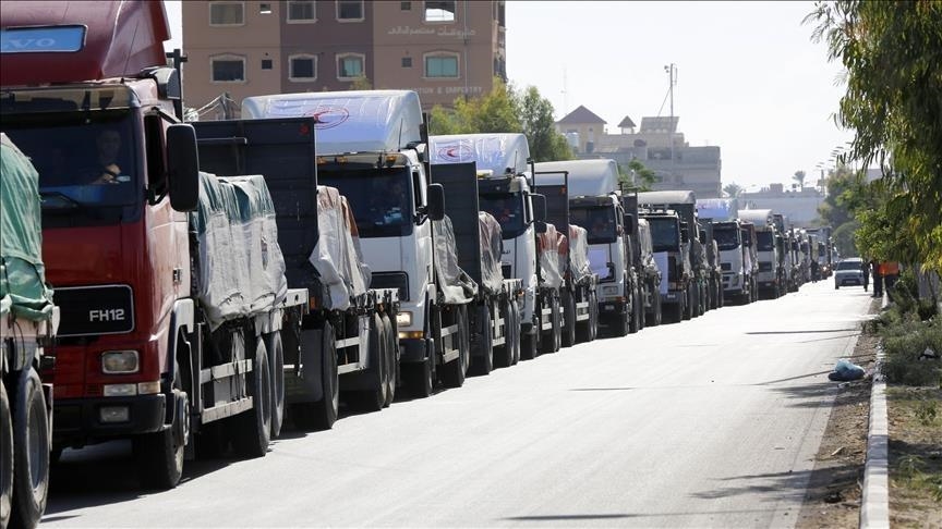 Additional 30 aid trucks cross into Gaza: Palestinian Red Crescent Society