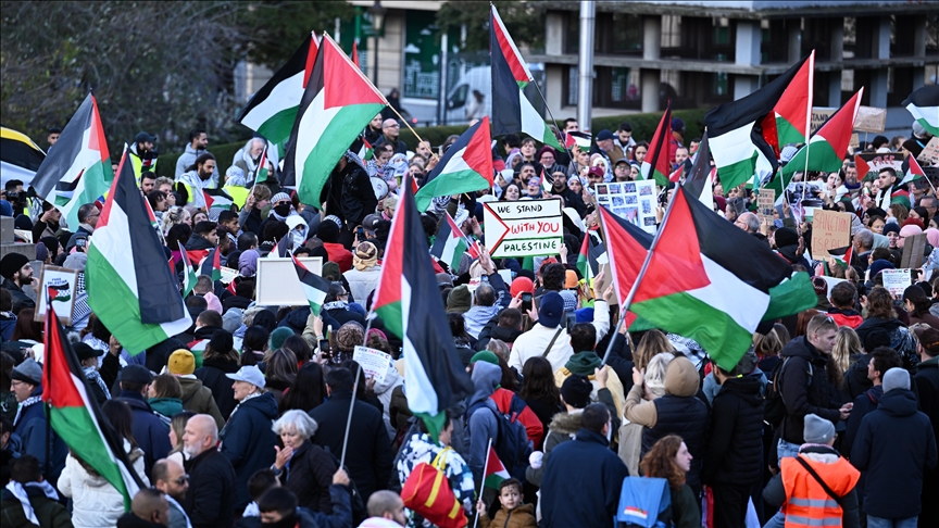 Pro-Palestinian rally held in Brussels