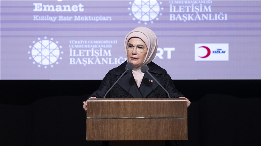 Emine Erdoğan: Dünyanın bütün mazlumlarını emanet addediyoruz ve kalıcı barışı tesis etmek için seferber oluyoruz