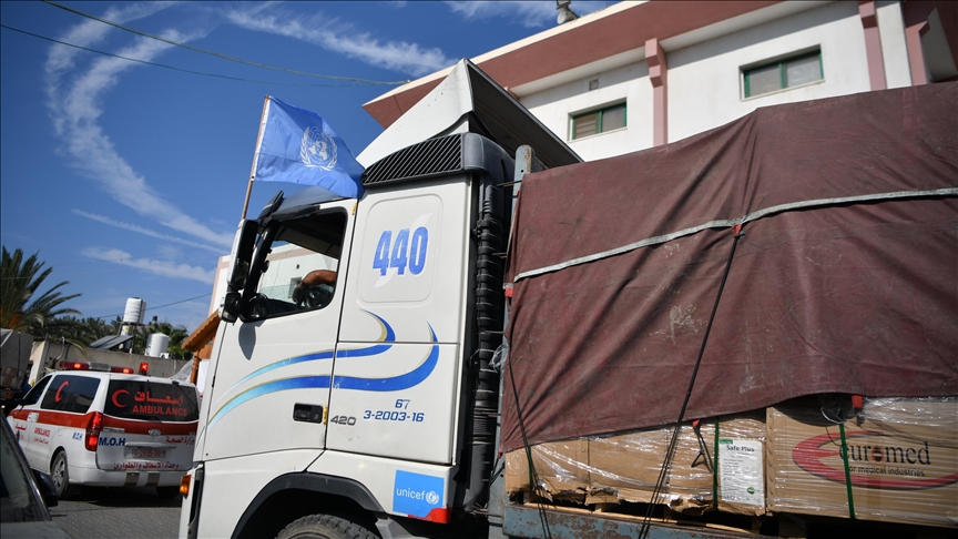 187 humanitarian aid trucks reach Gaza amid blockade
