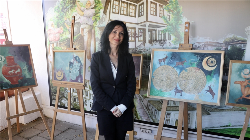 Trabzon'da "Proto Türk" resim sergisi açıldı