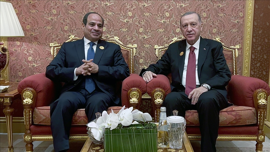 Türkiye, Egypt presidents discuss situation in Gaza Strip