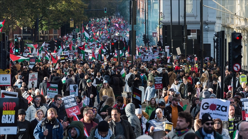Royaume-Uni : manifestation monstre à Londres en solidarité avec la Palestine