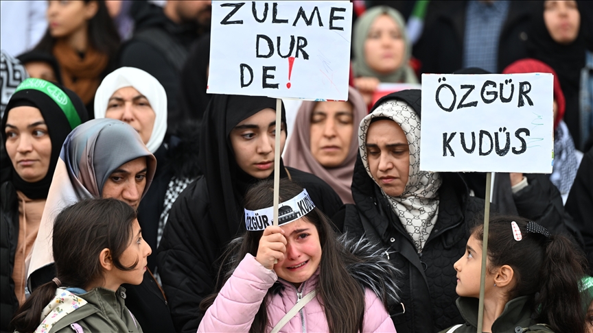 U mnogim turskim gradovima skupovi podrške Palestini: Zaustavite genocid u Gazi