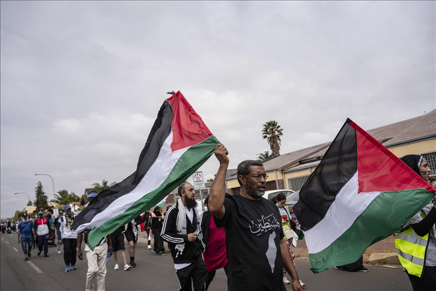 Thousands march in South Africa in solidarity with Palestine
