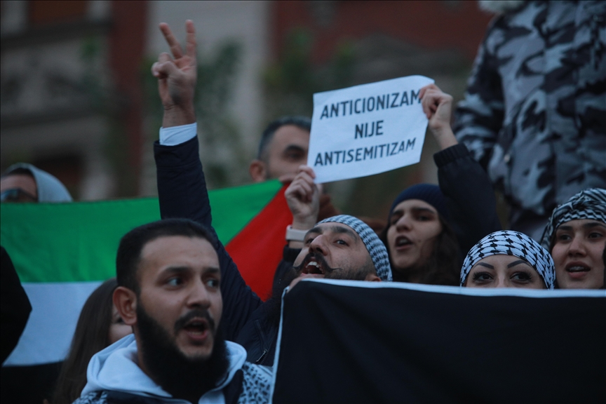 Thousands hold rallies in West Balkans in support of Palestine