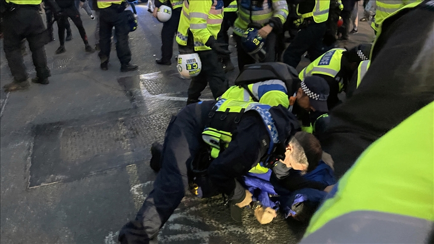 3 arrested over racist abuse at pro-Palestine protesters in London