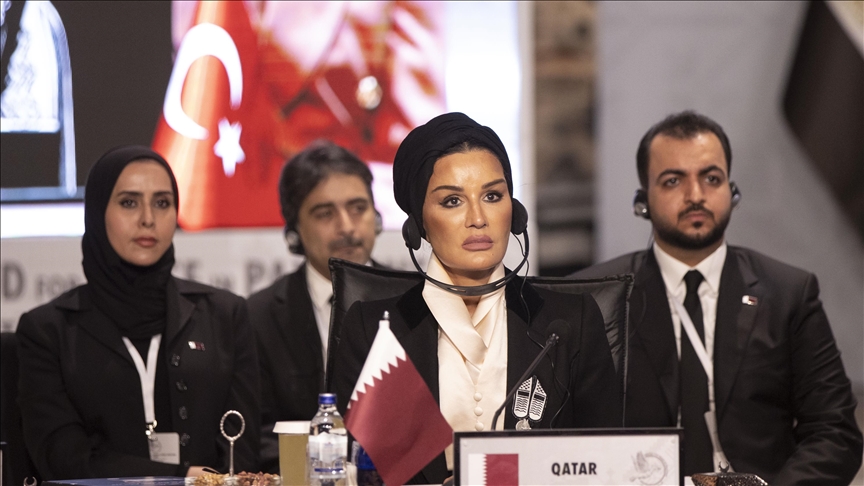 Qatar's Sheikha Moza urges global response to halt Israeli attacks on Gaza