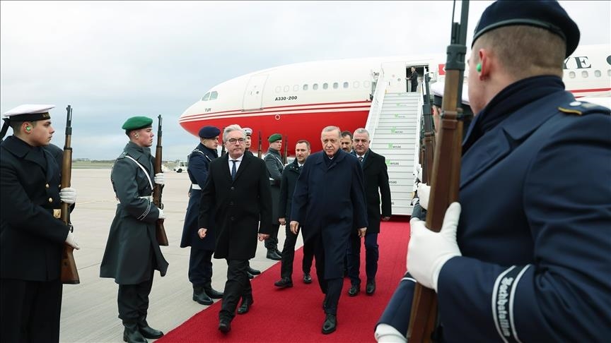 Erdogan arrive en Allemagne pour des discussions importantes sur la guerre à Gaza