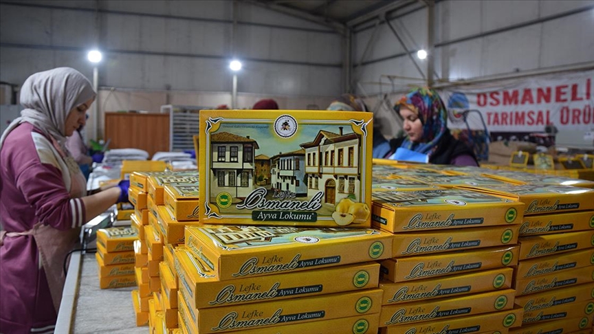 Osmaneli'nin tescilli lezzeti "ayva lokumu" Suudi Arabistan ve Rusya pazarına da girdi