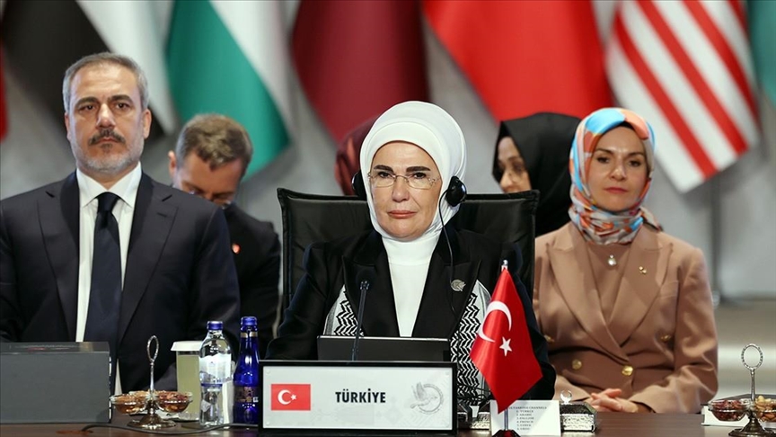 Turkish first lady urges people to join global call for Palestine