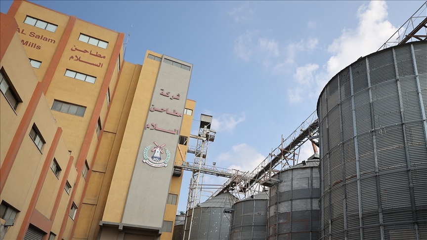 Gaza's sole grain mill ceases to operate after being severely damaged by Israel's heavy bombing