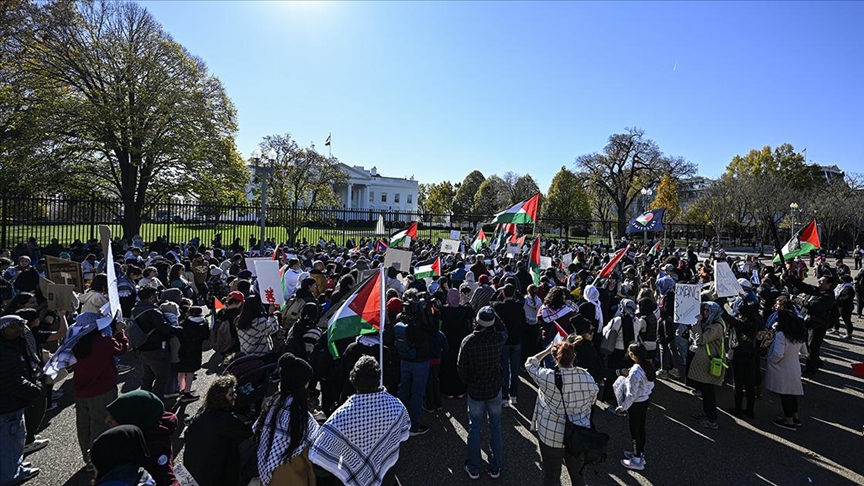 ABD'nin başkenti Washington'da, Gazze'deki çocuklar için yürüyüş düzenlendi